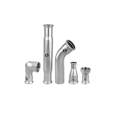 Stainless Steel Straight Cross Sanitary Press Fittings